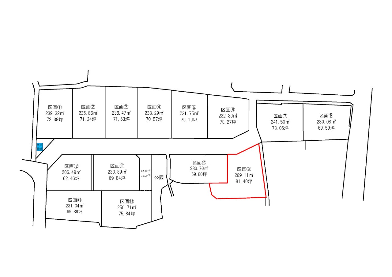 南アルプス市寺部14区画分譲地