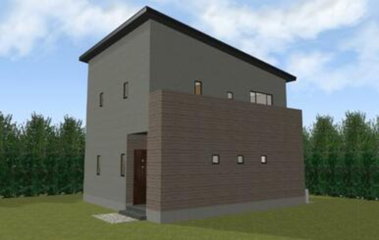 外観　建物　建築中