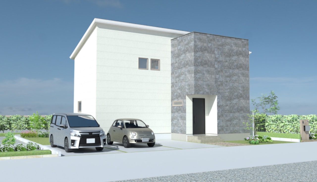建物外観パース　完成